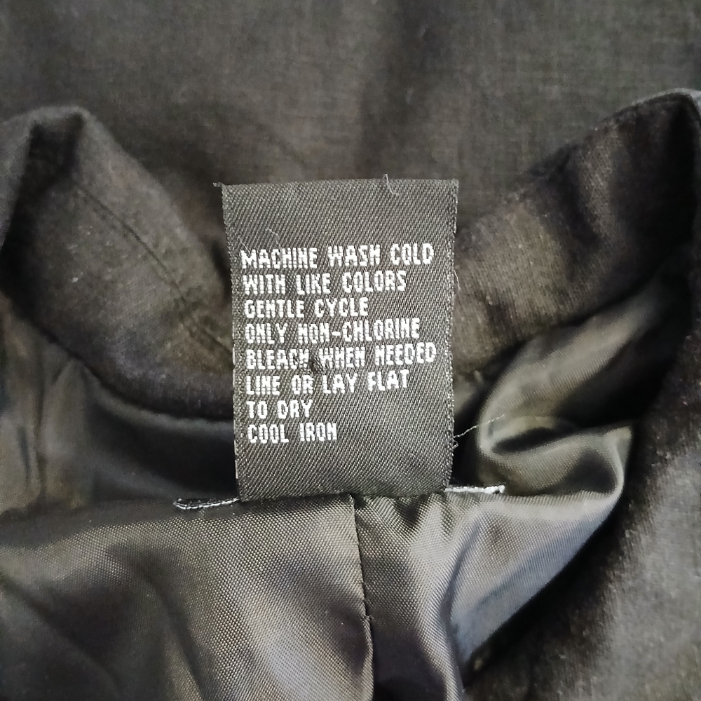 R-Q-T Womens Vintage Blazer Size 14 Color Black - Picture 7 of 8